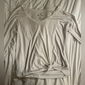 white medium long sleeve